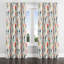 Rideaux Boho pour la chambre à coucher - Rideau à œillets Red Meadow Ikat - 1 panneau-1936448428-1936448467