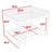 Queen Over Queen Wood Bunk Bed With Sturdy Frame And Ladder-363023149