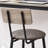 Bar Table Grey, Adjustable Feet Pad, Comfortable Seating Area With Grey Pu Leather Stools - Versatile Use