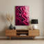 Abstrait couleur champ 14, art mural en métal mauve-366507140