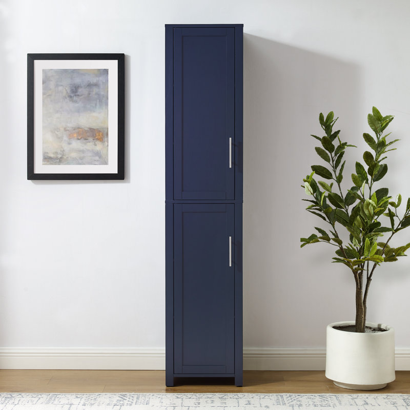Armoire de rangement en lin Savannah, Marine