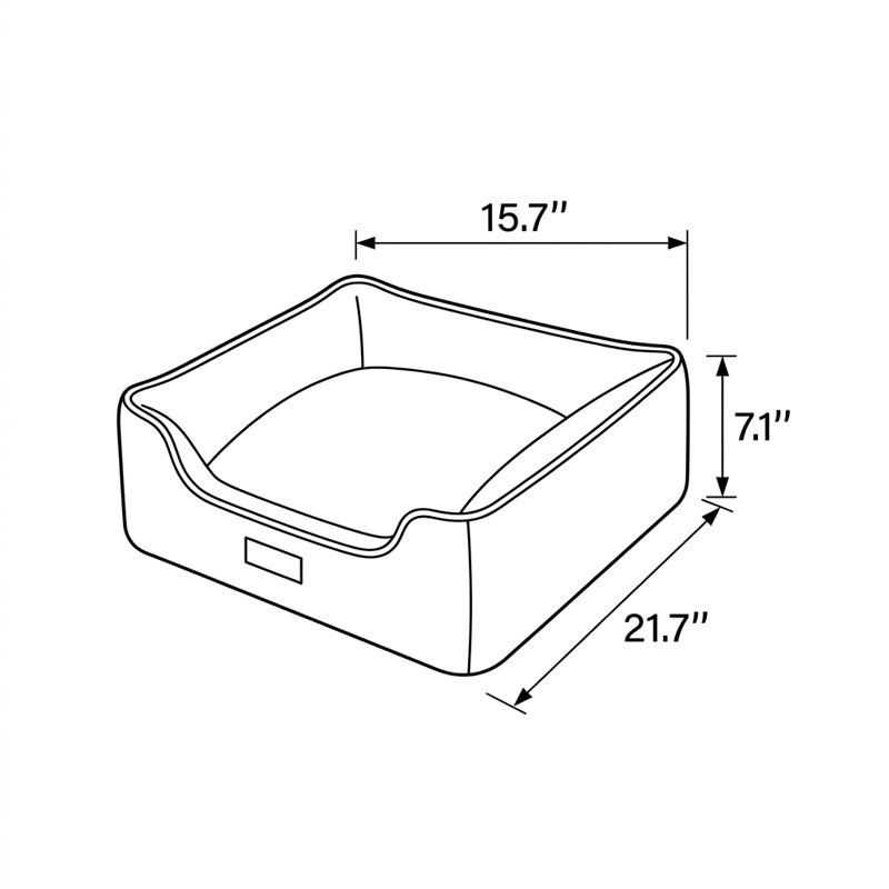 CalmNest Cream Comfort Pillow Cat Bed