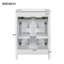 Meuble-lavabo moderne de 48 pouces avec lavabo en céramique, portes à fermeture en douceur, tiroir rabattable, tablettes de porte à double couche, solution de rangement élégante