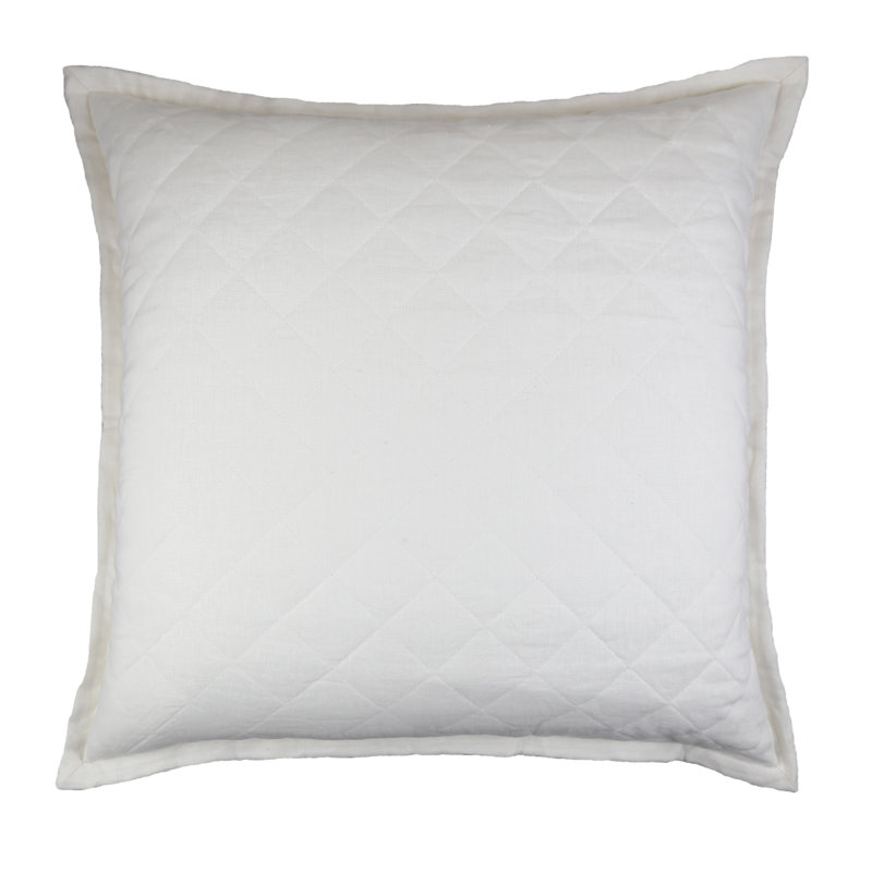 Linen Sham, Almost White, Euro