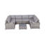 Eldora Wicker Fully Assembled 4 - Person Seating Group with Cushions-1698108725