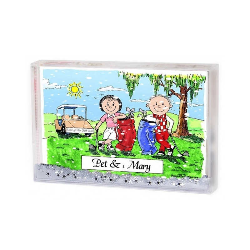 Cadre de boule à neige personnalisé personnalisé, H 2,5 po x l 3,75 po x P 1 po, Oui