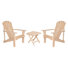 Chaise Adirondack en bois massif avec table Bremment