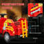 AIYAPLAY Ride on Fire Truck 12V Kids Electric Car Sirens Music Horn Red