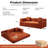 79-Inch Convertible Sleeper Sofa with Chenille Upholstery