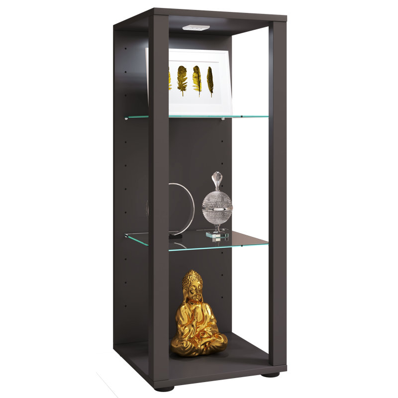 Celerino Display Cabinet, Anthracite