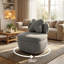 Upholstered Swivel Accent Chair-1710824901