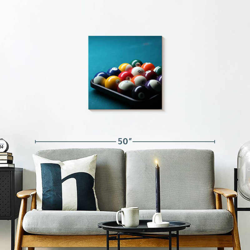 Senne Pool Ball Arrangement, 20" H x 20" W