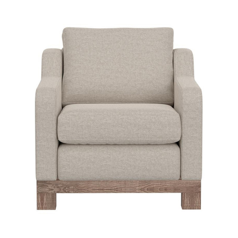 Fauteuil large de 31,75 po Giralda Casoni, Tissu huître 131