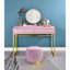 Meuble-lavabo 2 tiroirs avec miroir et plateau à bijoux