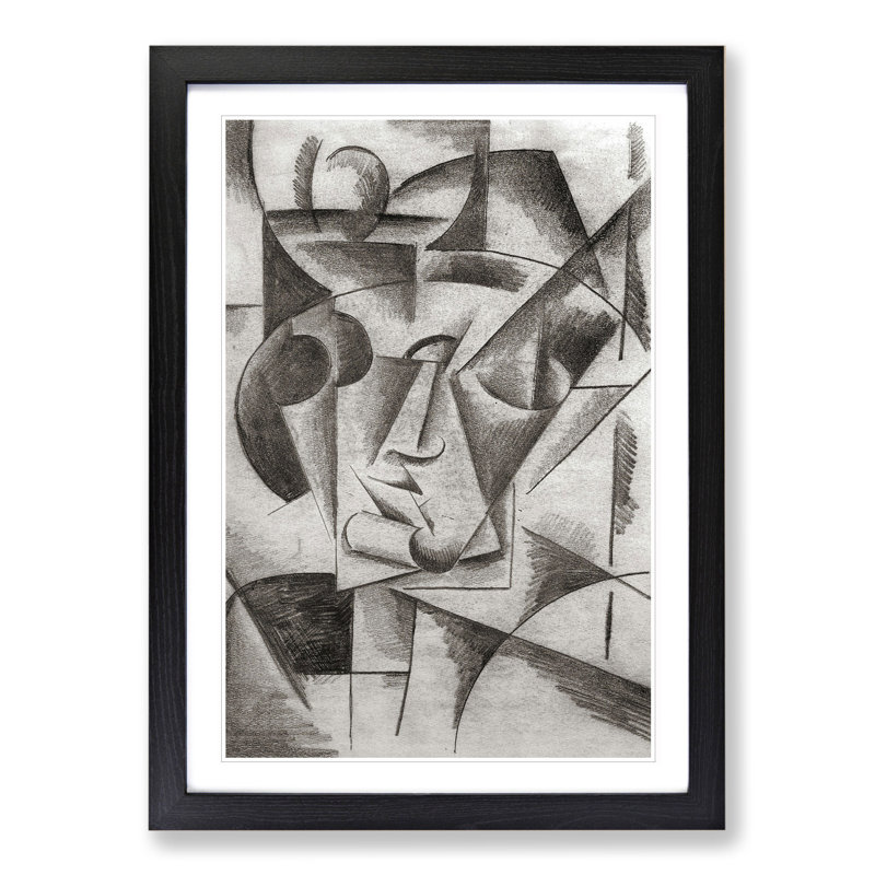 Composition Vol.2 by Lyubov Popova - Picture Frame Painting, 48cm H x 36cm W x 2cm D, Black Framed