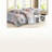 Comfortable Grey/peach Bedding Set, Premium Polyester Design