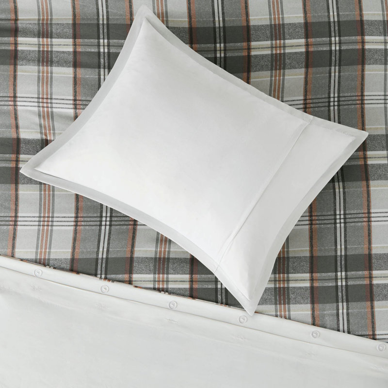 Plaid Duvet Cover Set Twin/Twin XL