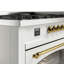 ILVE Nostalgie II 60 Dual Fuel Range, 9 Burners, Griddle-233756768-233757099