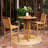 Brosky Teak Outdoor Bar Stool