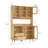  72.5"H Kitchen Pantry With Glass Door And Microwave Shelf-1509388179