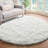 6x6 ft Cream White Round Shag Rugs, Soft Non-slip Fluffy Rug for Bedroom, Living Room, Teen Rooms Home Decor-560752770-555472333