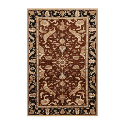 Tapis brun lavable à la machine