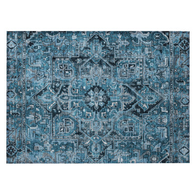 Rectangle Lombux Area Rug with Non-Slip Backing