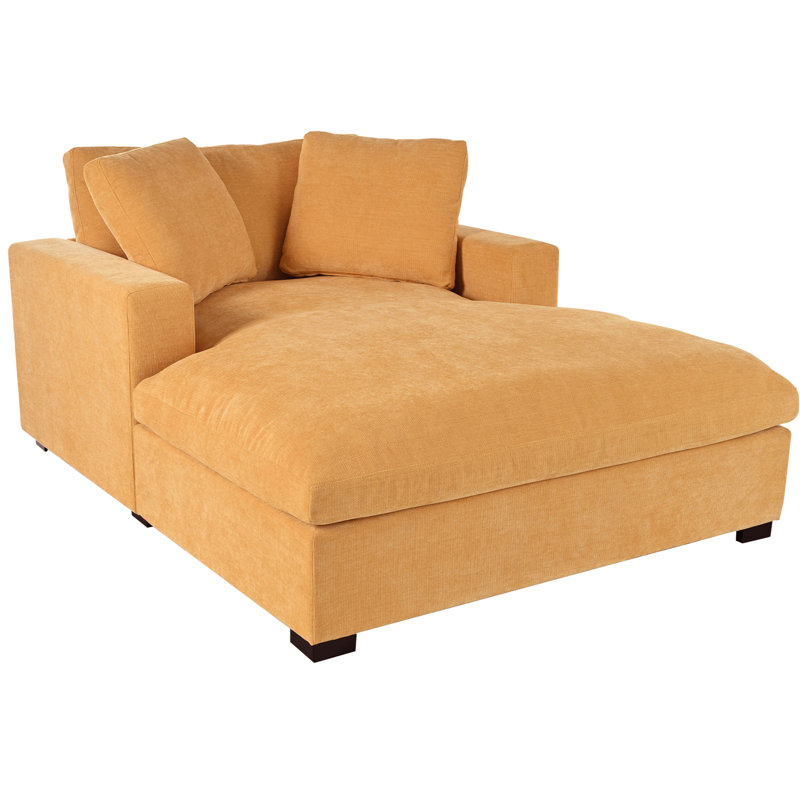 Chaise longue surdimensionnée de 53,5 po x 70,9 po - structure douce, pieds en bois massif, élégance classique, temps de détente de 53,5 po x 70,9 po, tissu de salon, design, confortable et reposant