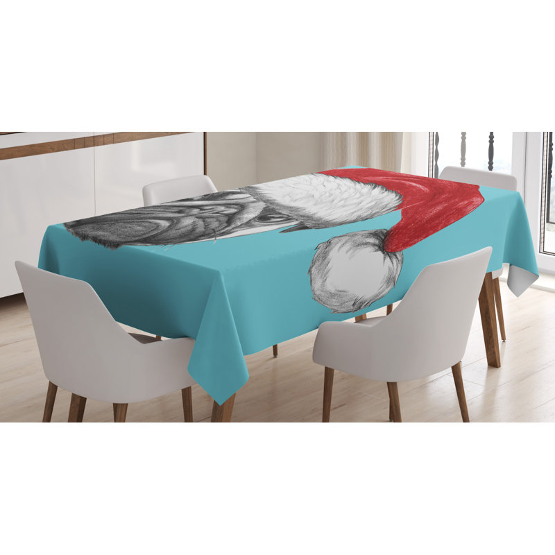Pug Tablecloth, 90" x 60"
