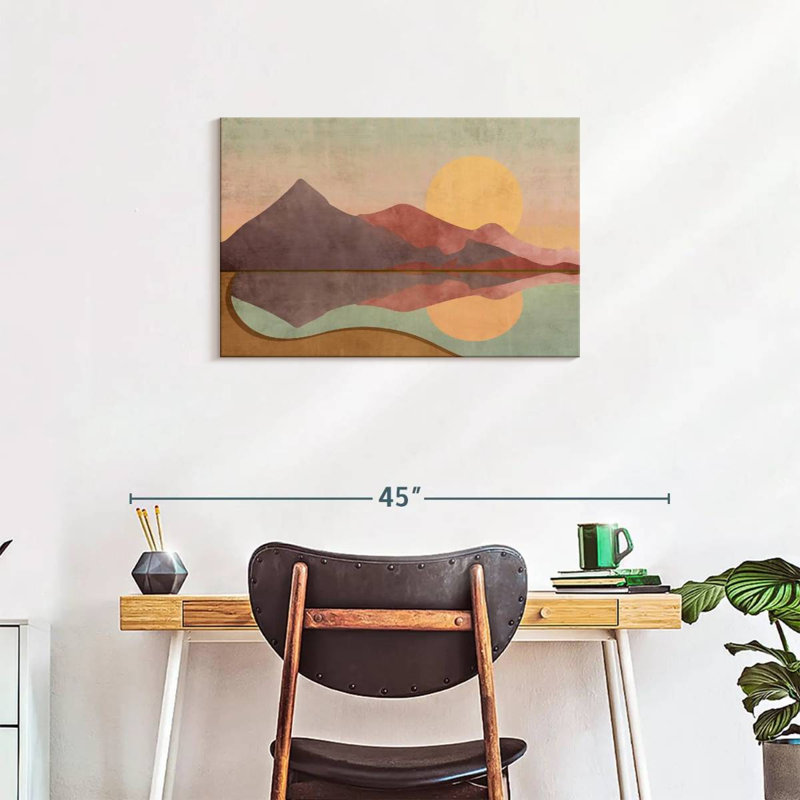 Boho Sundown, reproduction sur toile, H 20 po x l 30 po x P 1,25 po