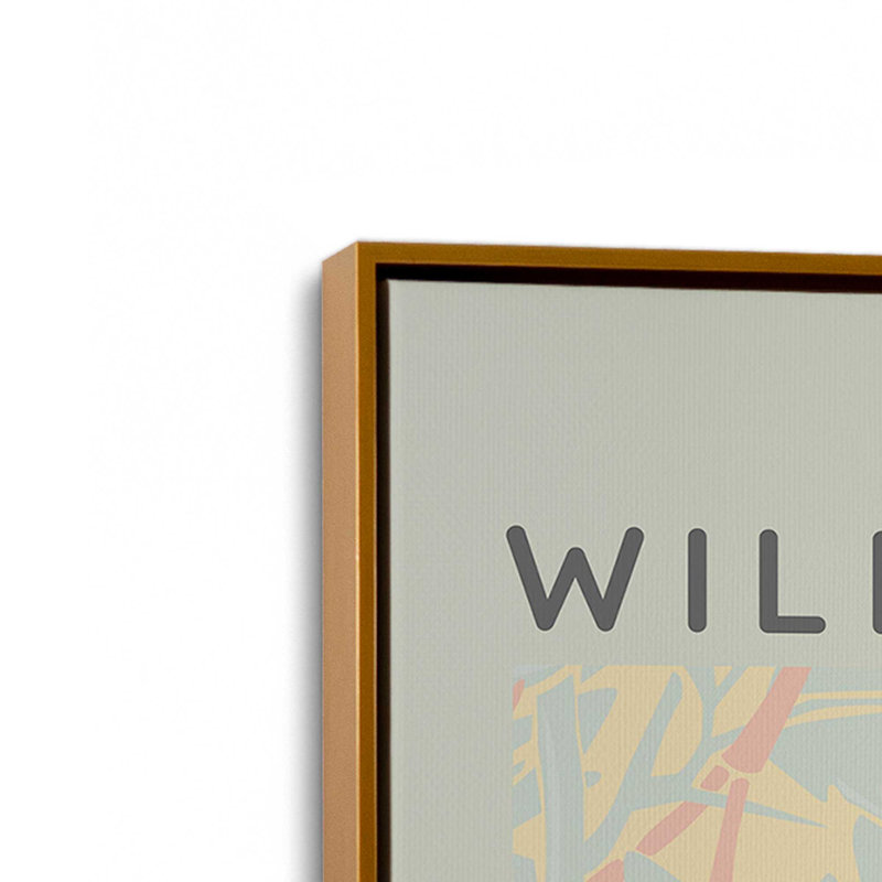 «Soft Sage Jasmine» par William Morris, H 18,75 po x l 12,75 po x P 1,75 po, Cadre flottant or poli