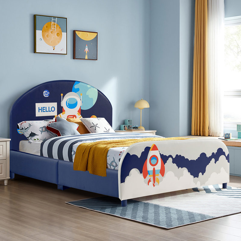 Lit plateforme en tissu pour enfants