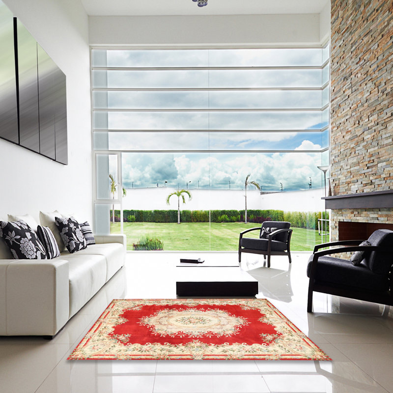 Geof Oriental Indoor Rug, Square 4'