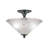 Semi-Flush 2 Bulbs With 16" Crystal Glass-32465464-32465466