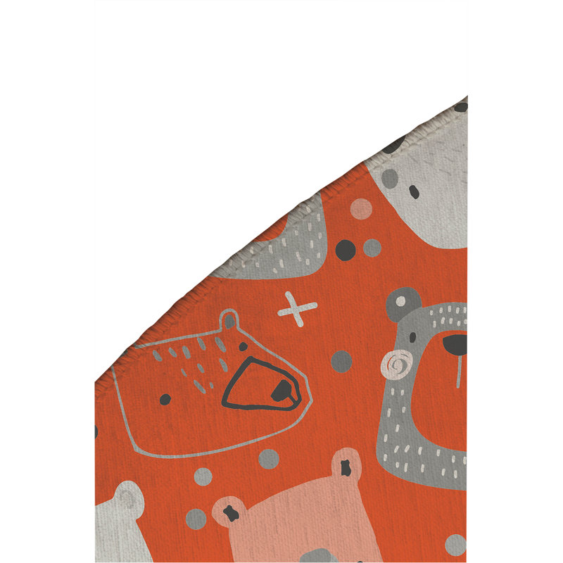 Tapis de jeu Bear Face, Rond 5 pi