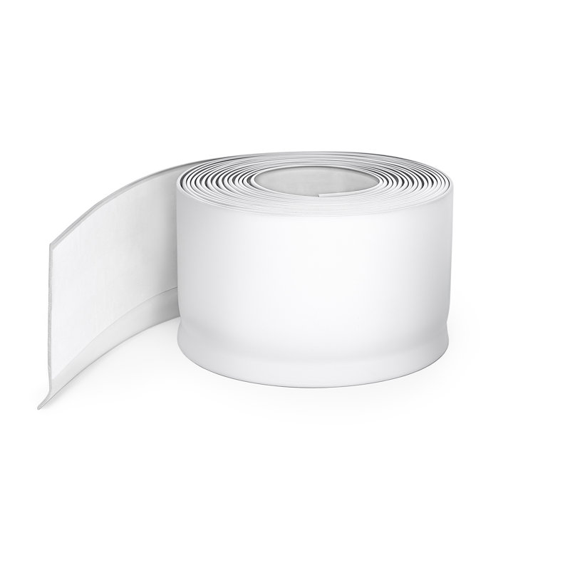 Base murale en vinyle Mohawk peler et coller en rouleau blanc de 4 po x L 20 po; Un rouleau par carton, Blanc