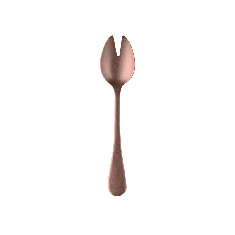 Natura Stainless Steel Salad Servers, Bronze