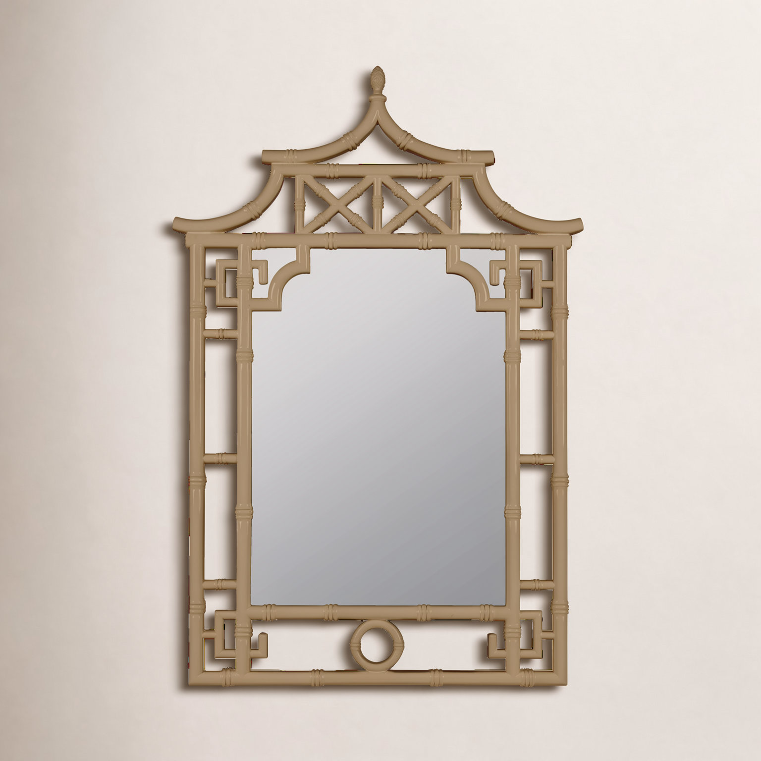 28" Accent Mirror, Pumpkin Spice