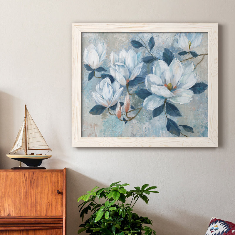 «Spring Bloom I», peinture sur toile encadrée, Blanc, H 24 po x l 18 po x P 1,5 po