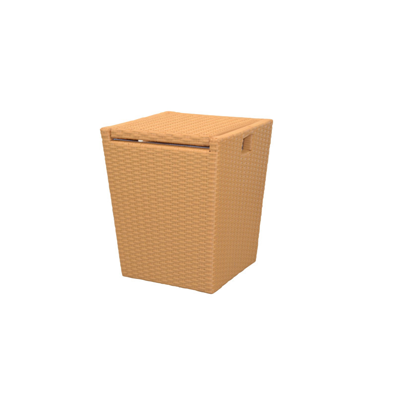 Plastic Laundry Basket with Handles, Honey colors