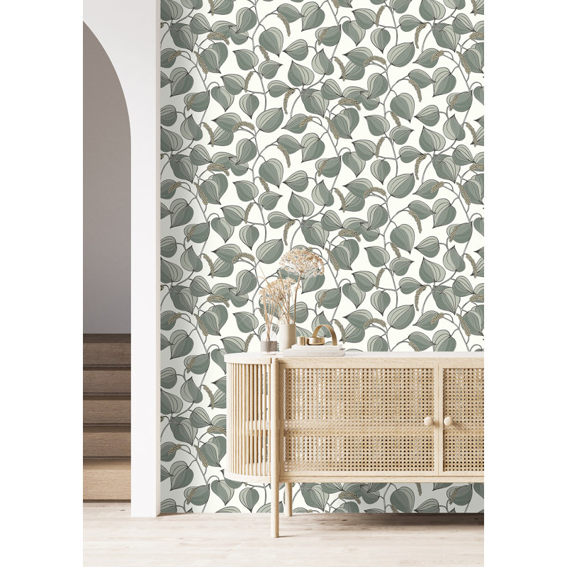 Papier peint vert Alaia