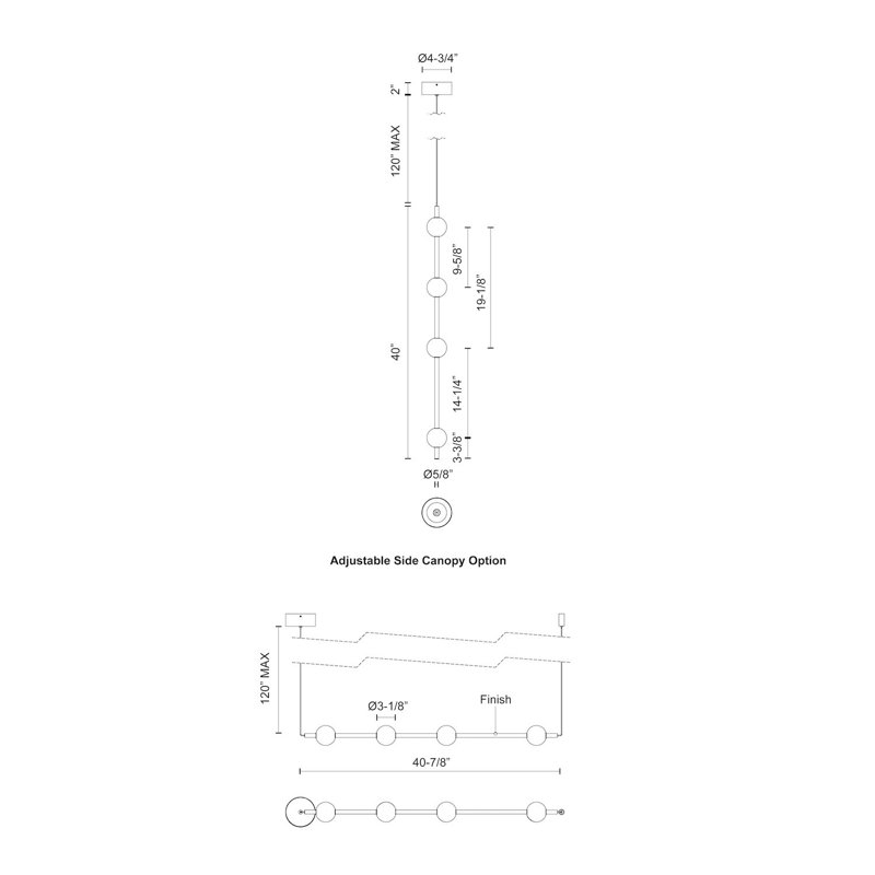 Misaki 4 - Light LED Pendant