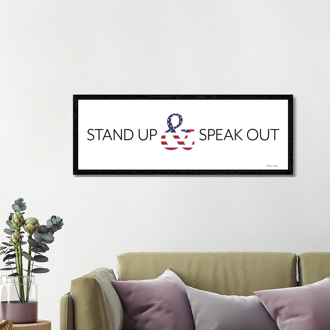 Stand Up And Speak Out von Susan Ball - Panoramaleinwand auf Leinwand Giclée auf Leinwand