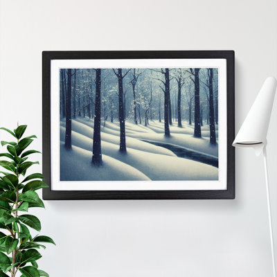 A Vivacious Winter Forest - Single Picture Frame Print