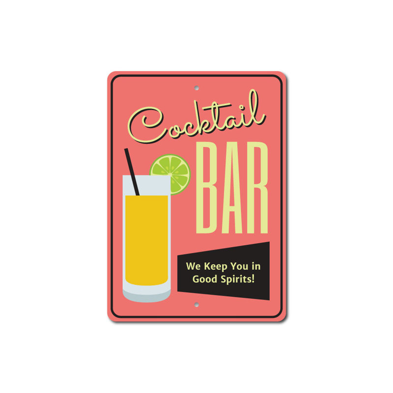 Plaque de cocktail, H 18 po x l 12 po x P 0,06 po