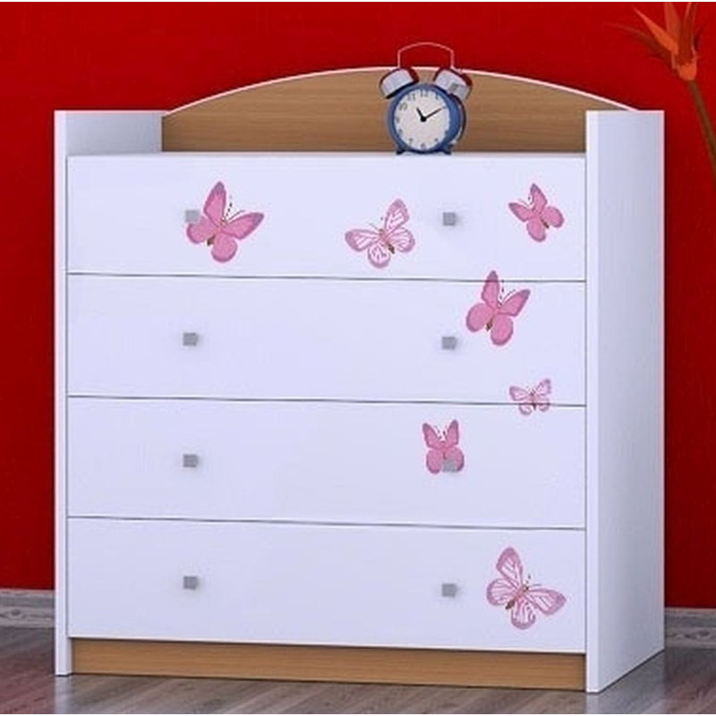 Newcastle Kids 4 - Drawer Chest, Beech