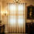 Luxury Tulle Curtains for Living Room Beige Sheer Curtain 3D Leaves Embroidery Yarn Bedroom Gauze Drapes for Window Decoration 2 Panels Grommet top (W40in*L84in 2 Panels)-258089528