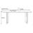 Small black rectangular rock slab dining table-1246861089