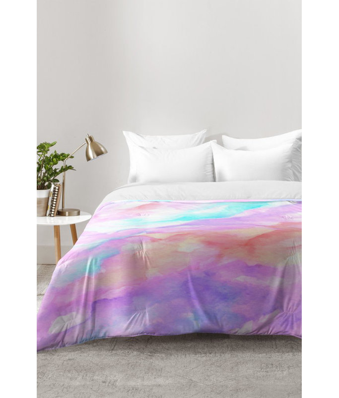 Ensemble d'édredon Lavender Haze, Édredon pour très grand lit + 2 très grandes ta