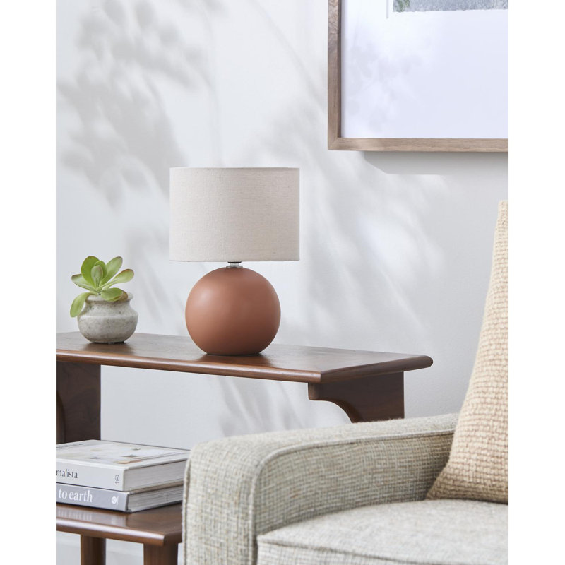 Pramit Accent Table Lamp, Burnt Orange